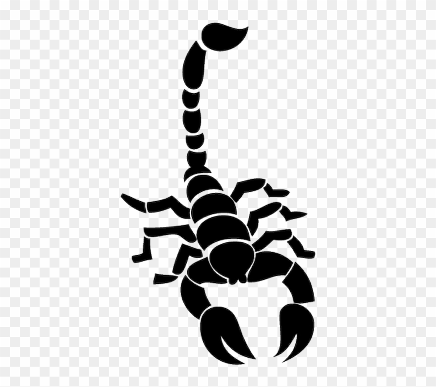 Scorpion Stencil Clipart