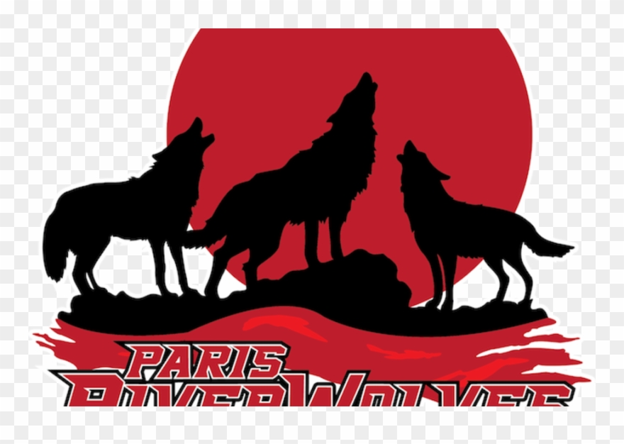 Paris Riverwolves Led By Burke, Keane And Pair Of Rising - Howling Wolf Silhouette Clipart