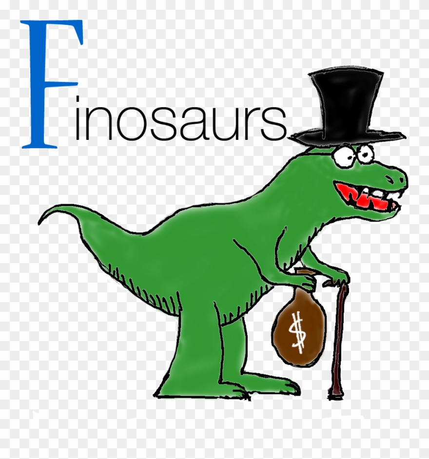 Finosaurs T Rex Logo - T Rex With Money Clipart