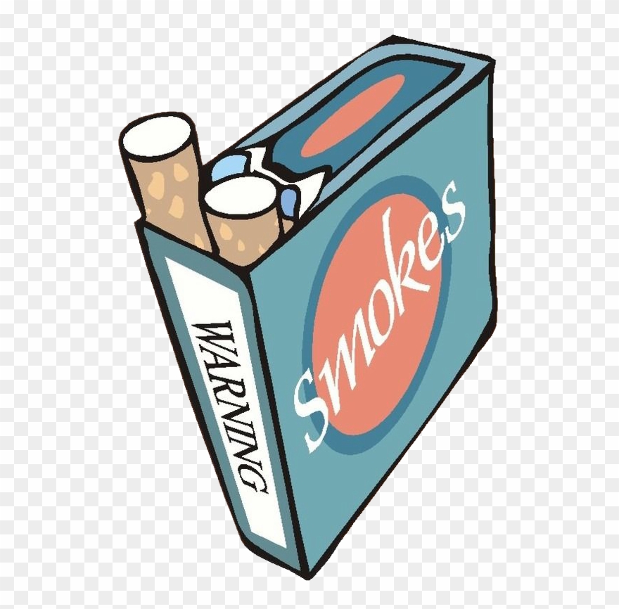 Smoking Clipart Cigarette Packet - Png Download