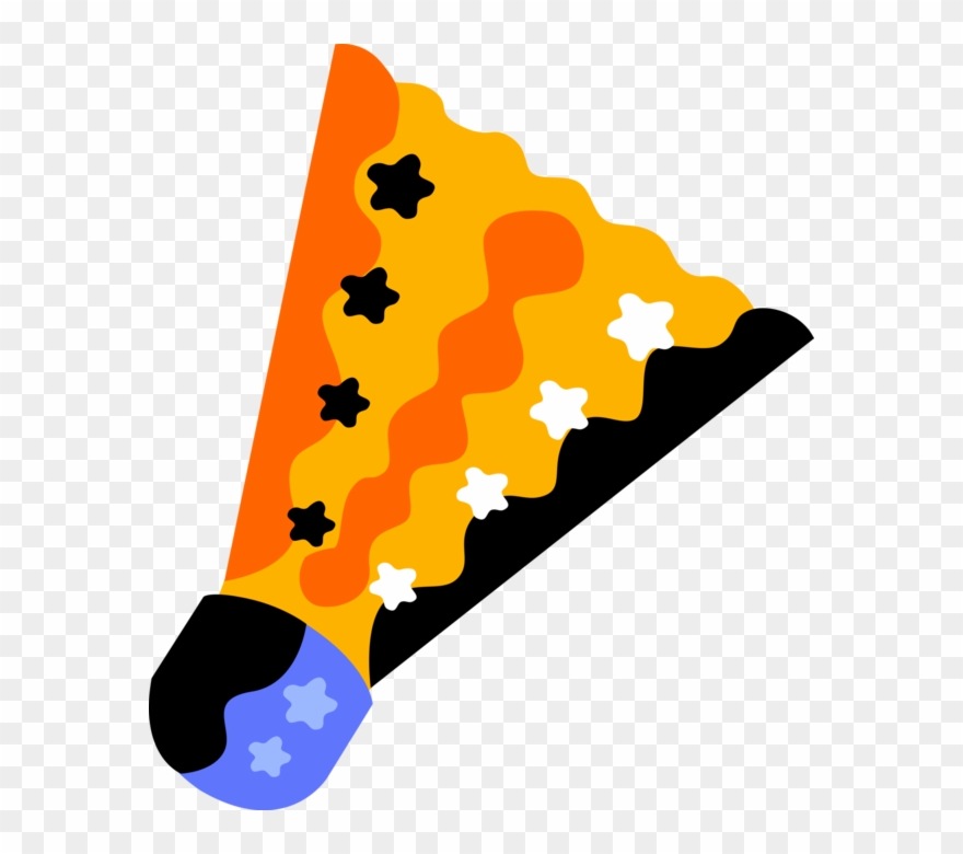 Vector Illustration Of Sport Of Badminton Shuttlecock Clipart