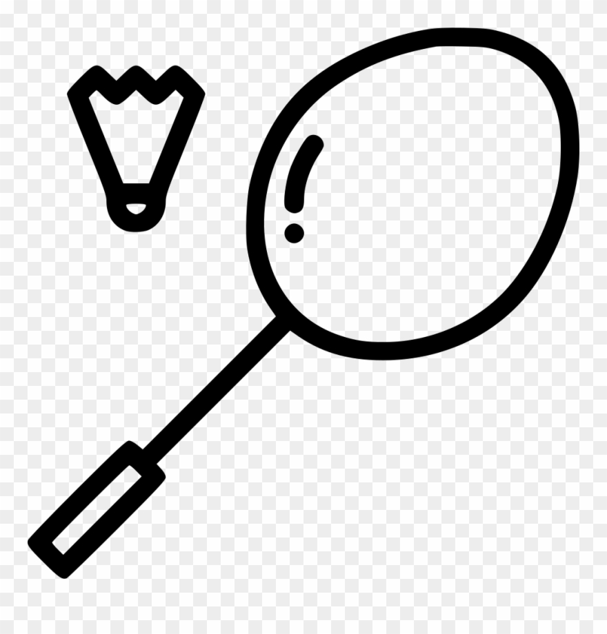 Badminton Shuttle Cock Racket Racquet Svg Png Icon - Cock And Racket Badminton Clipart