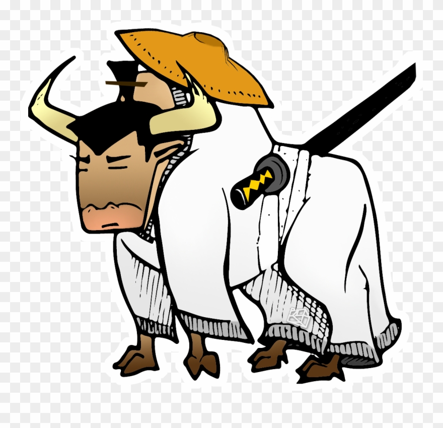 Samurai Yak Clipart