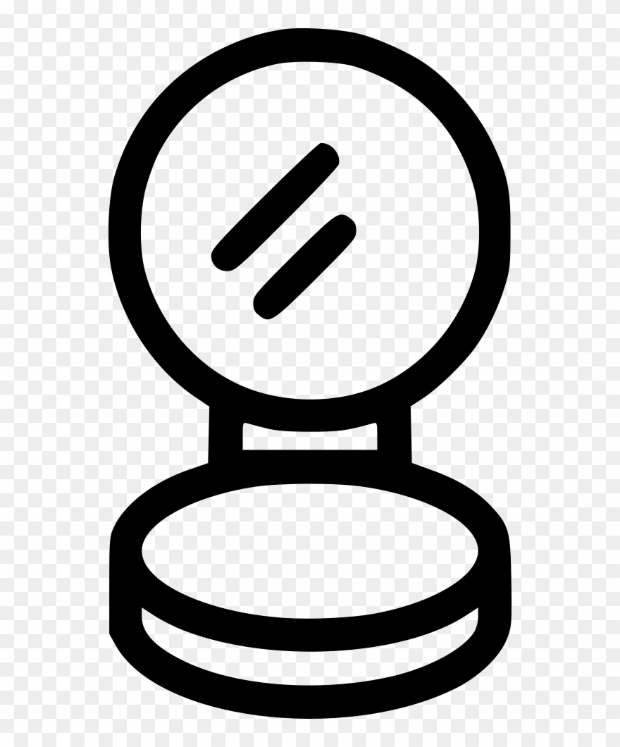 Foundation Makeup Mirror Makeup Compact Powder Mirror - Makeup Foundation Icon Clipart