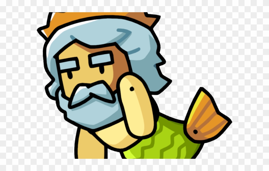 Mythology Clipart Neptune God - Poseidon Cartoon Greek Mythology - Png Download