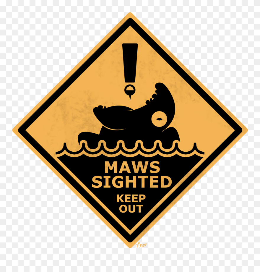“if You See A Fishing Bobber Coming Your Way, Please - Traffic Sign Clipart