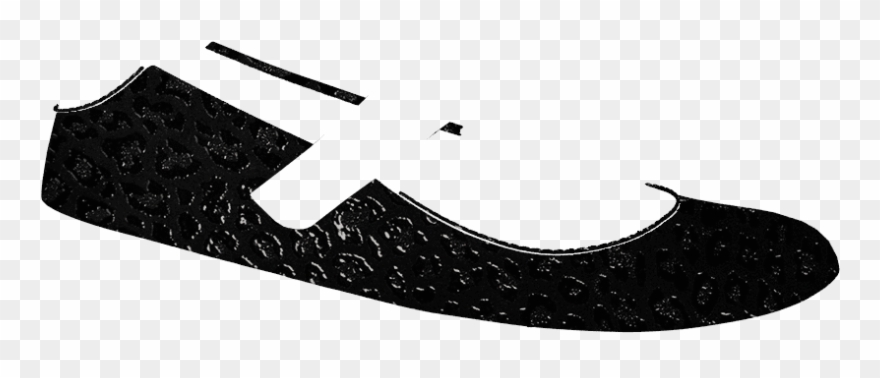 Y1508 Black Calvin Leather - Ballet Flat Clipart