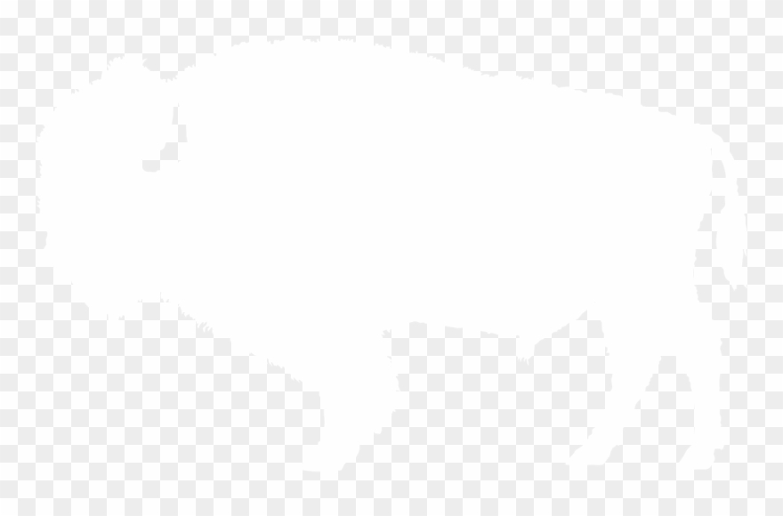 Bison Outline Clip Art - Bison Png White Transparent Png