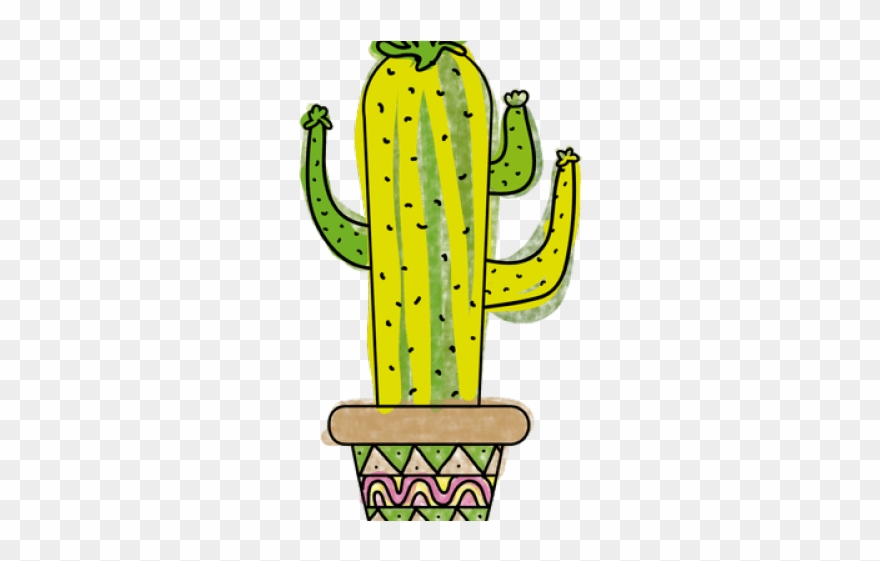 Drawn Cactus Cartoon - Cactus Clipart