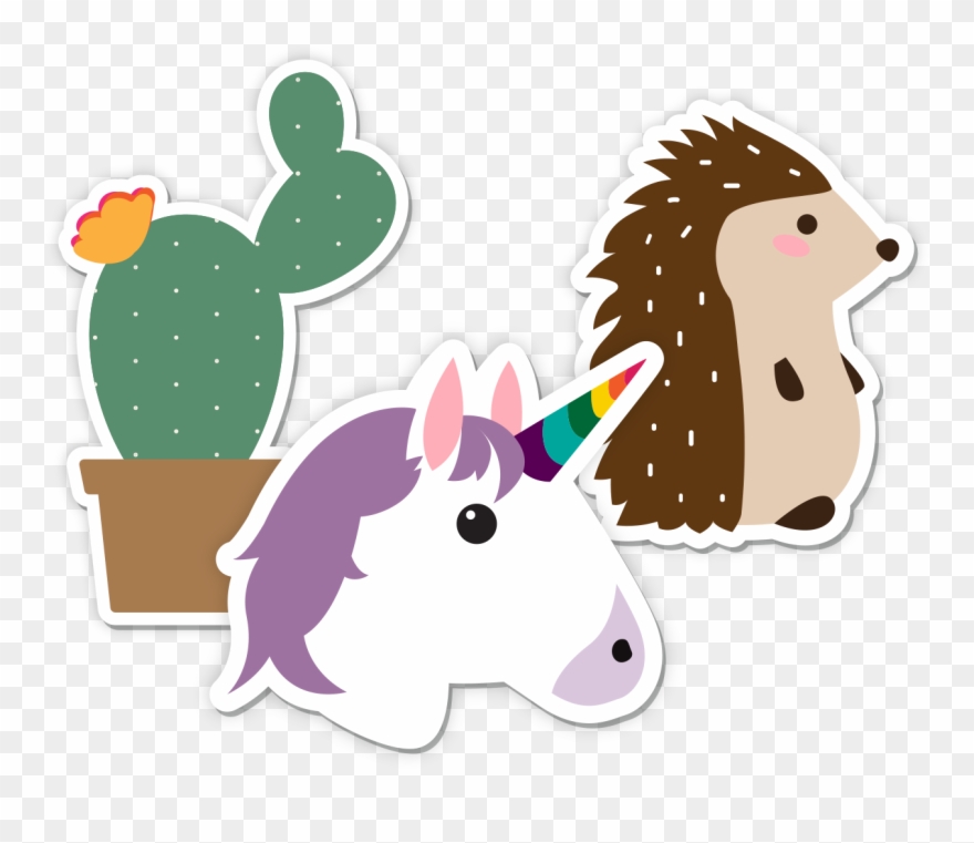 Animal Sticker Set - Cartoon Clipart