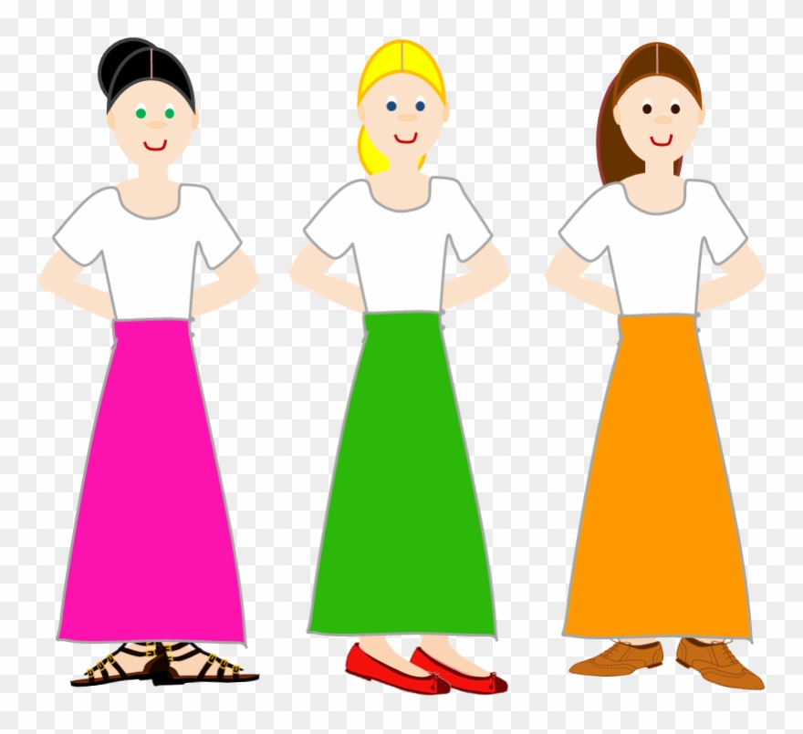 La Falda Ha De Ser Recta Clipart