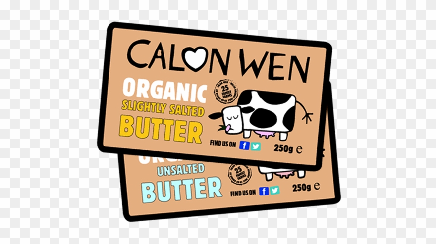 Organic Butter - Calon Wen Clipart