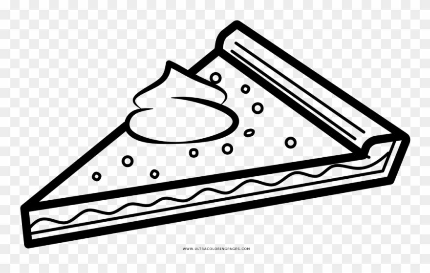 Pie Slice Coloring Page - Imagens Para Colorir De Torta Clipart