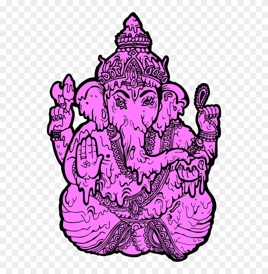 Luck Art Music, Ganesha, Trippy, Artsy Fartsy, Holi, - Ganesha Clipart