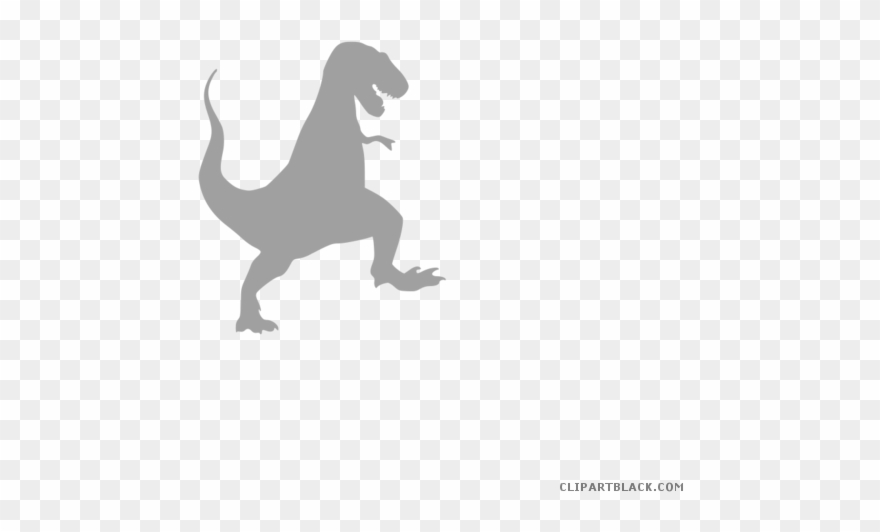 T Rex Clipartblack Com Animal Free Images Ⓒ - T Rex Dinosaur Silhouette - Png Download