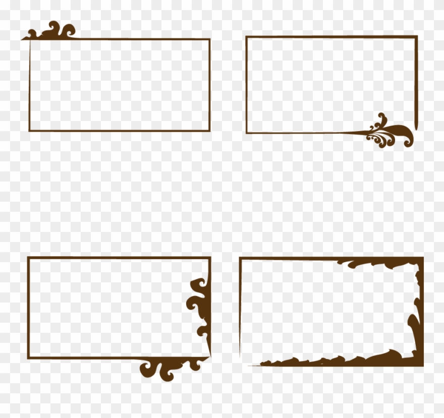 Chinese Style Border Irregular Shape Decorative Pattern - Parallel Clipart