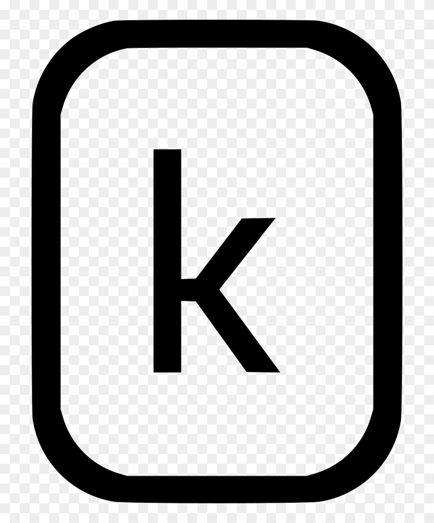Lowcase Letter K Latin Alphabet Comments - Number 5 Icon Png Clipart