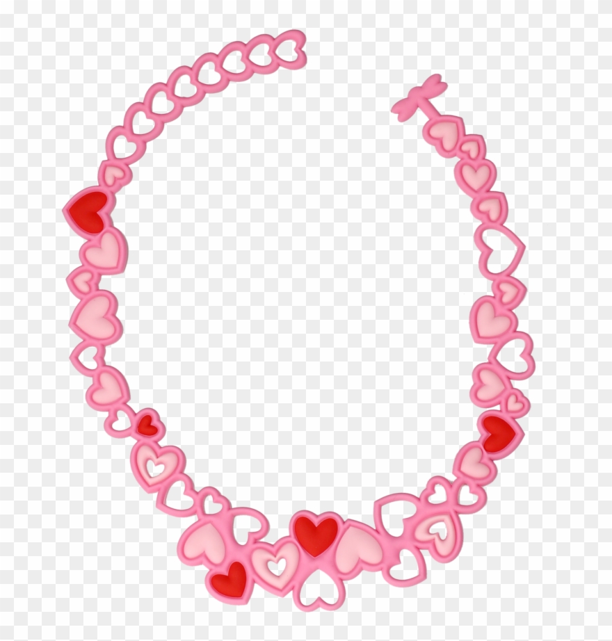 Necklace Clip Art - Background Design Pink Baby Shower - Png Download