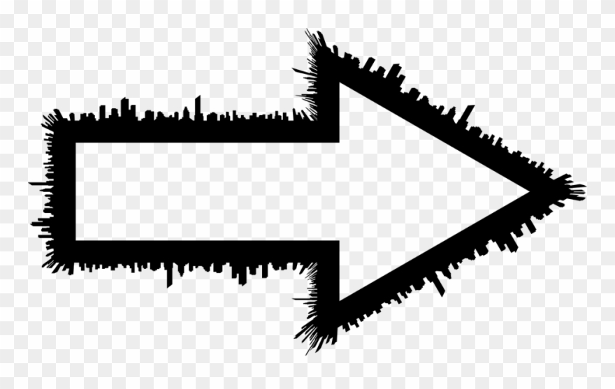 Cityscape, Skyline, Arrow, Navigation, Buildings, Urban - Router Brick Clipart