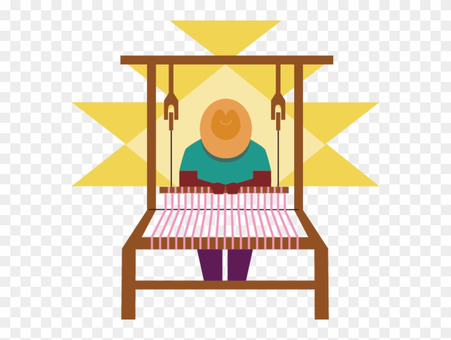 The Patterns Develop As The Weaver Adds New Coils Of - Illustration Clipart