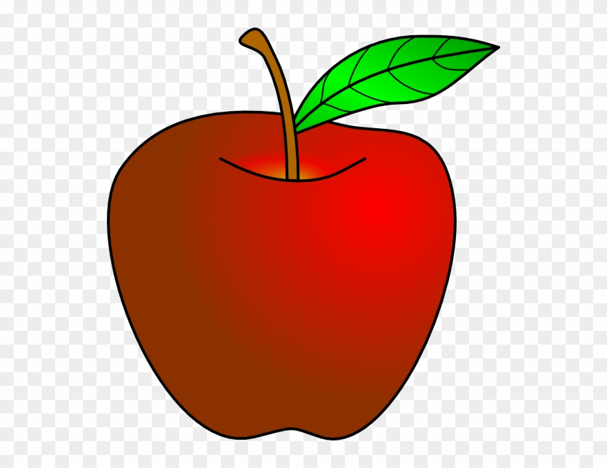 Clipart Of Whole, An And Apple - Png Download