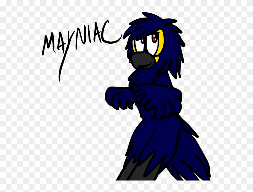 Mayniac Macaw - Cartoon Clipart
