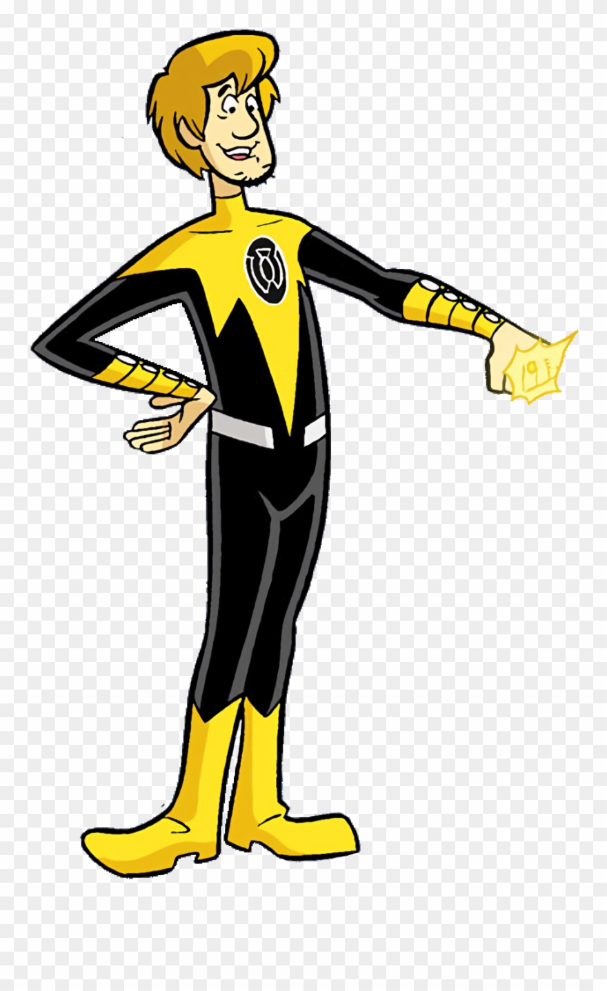 Shaggy Png - Yellow Lantern Shaggy Clipart