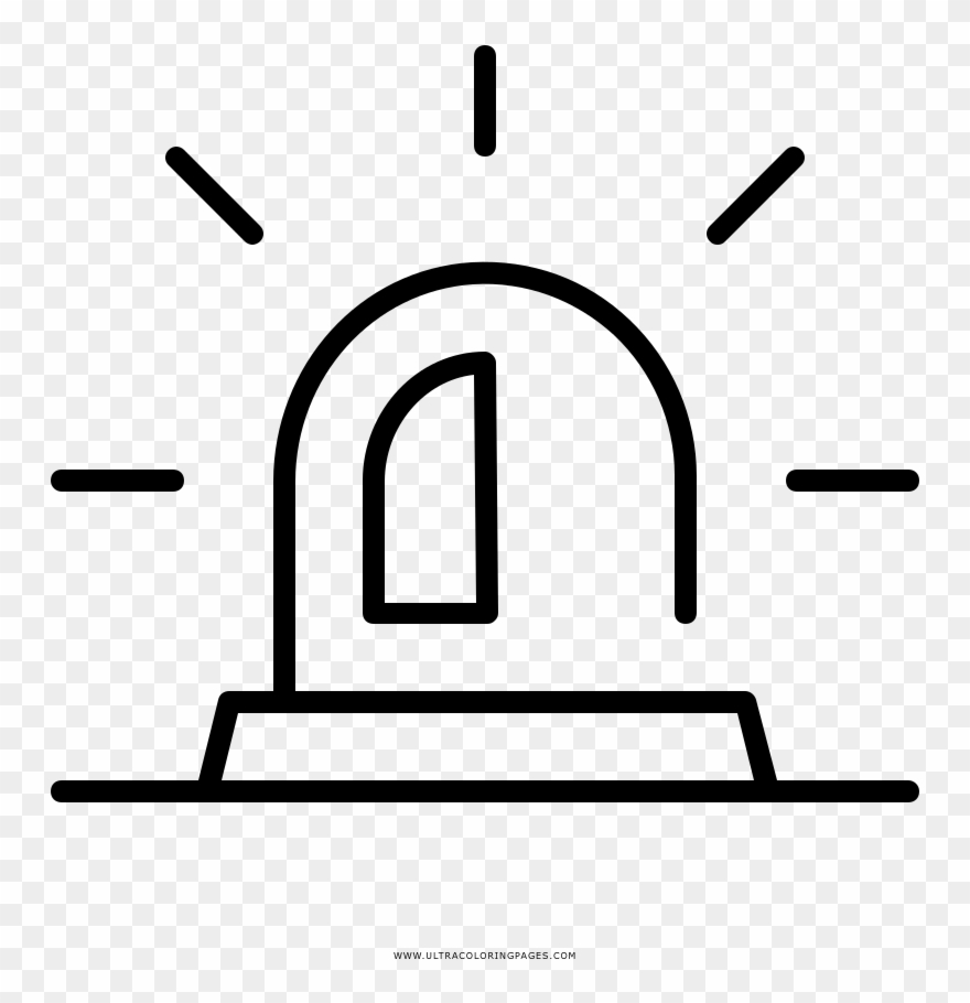 Siren Coloring Page Clipart