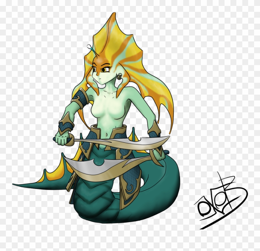 Slithice The Naga Siren - Naga Siren Dota 2 Png Clipart