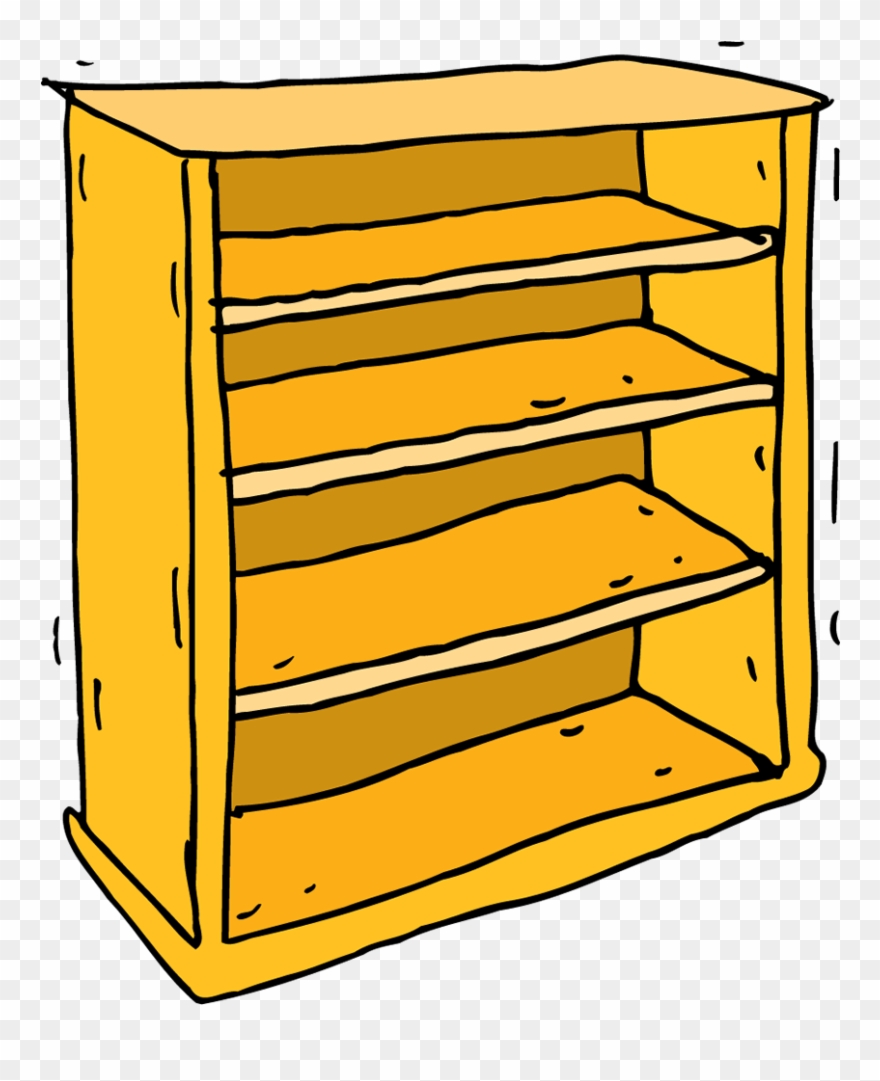 Bookcase - Wood Clipart