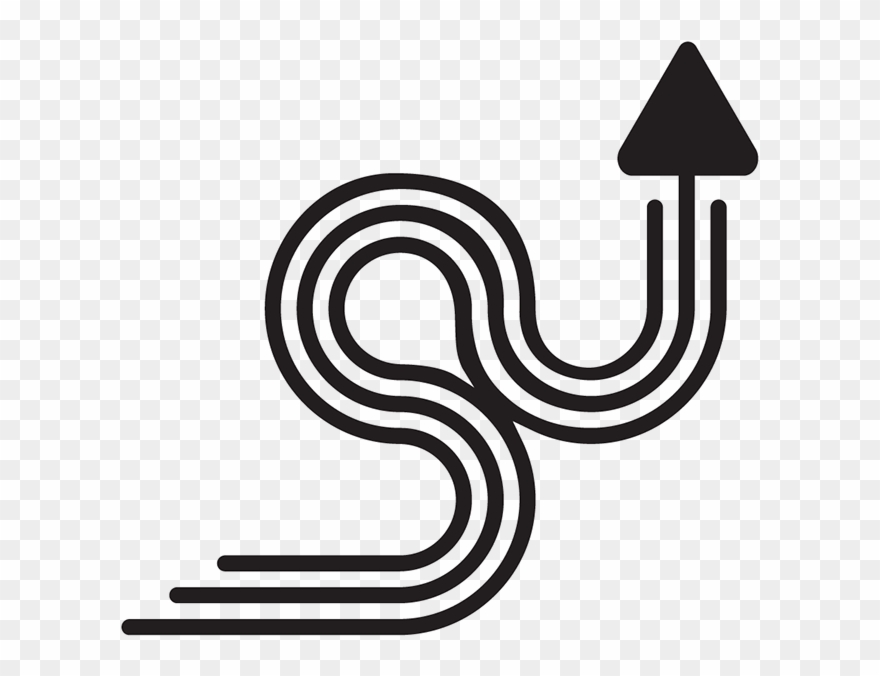 Black Version Of The Mark For Complicated Back Grounds - Illustration Clipart