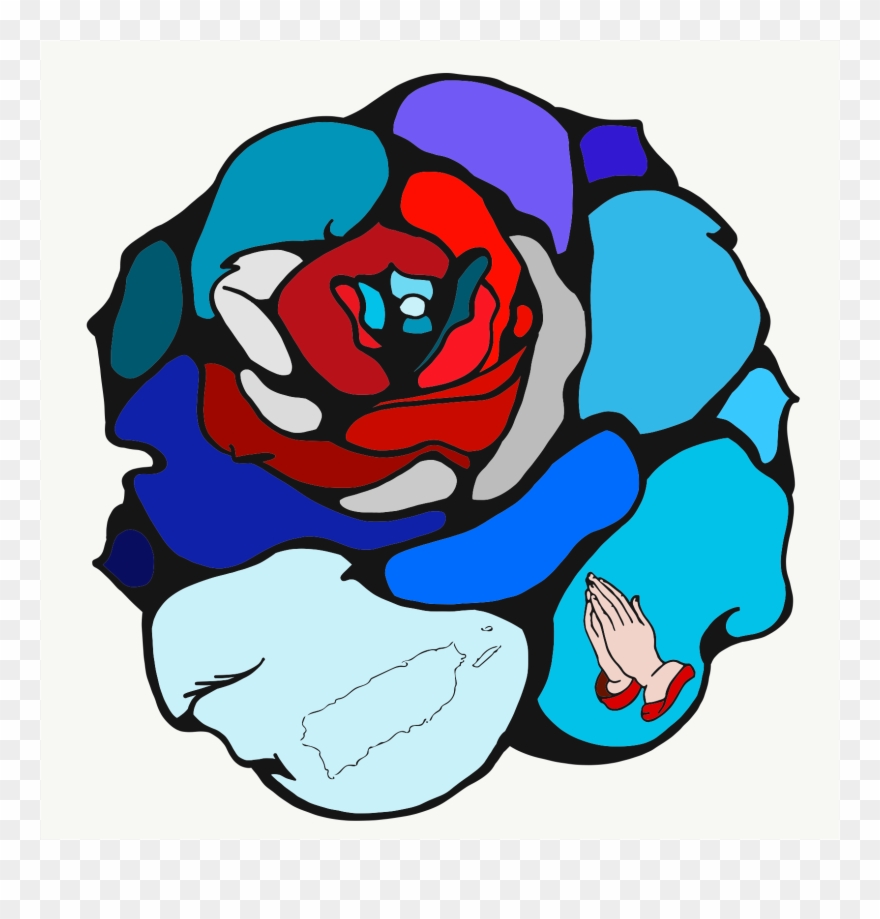 Pray For Puerto Rico - Hybrid Tea Rose Clipart