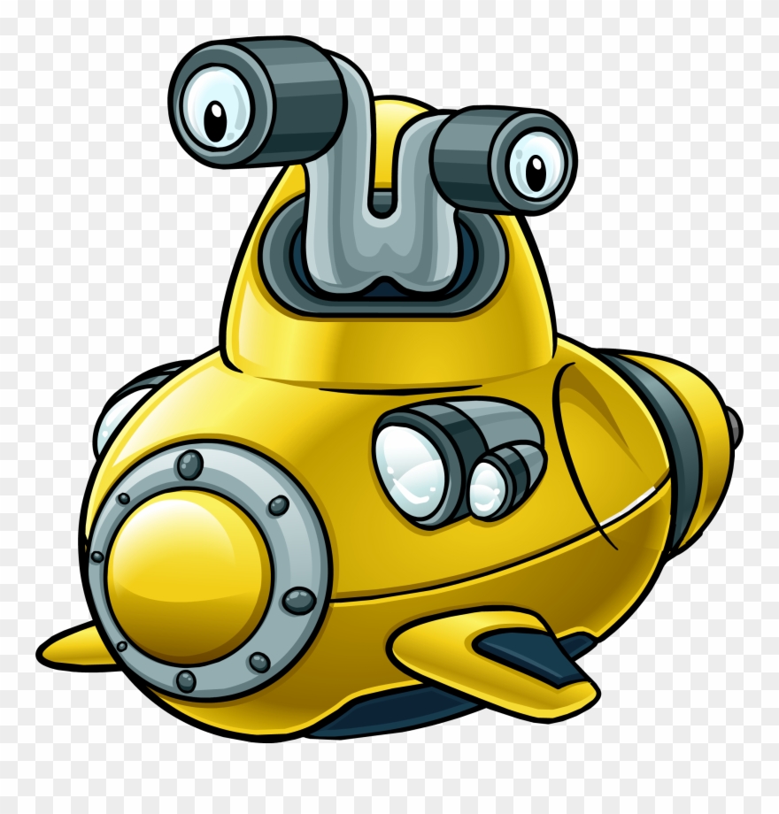 Funny Submarine Cartoon Png Clipart