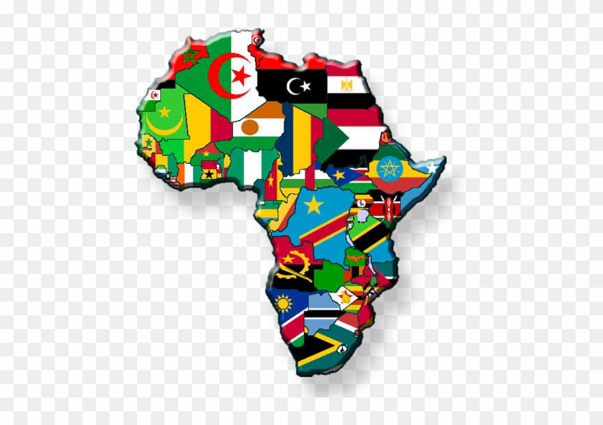African Countries Flags - Cool Map Of Africa Clipart