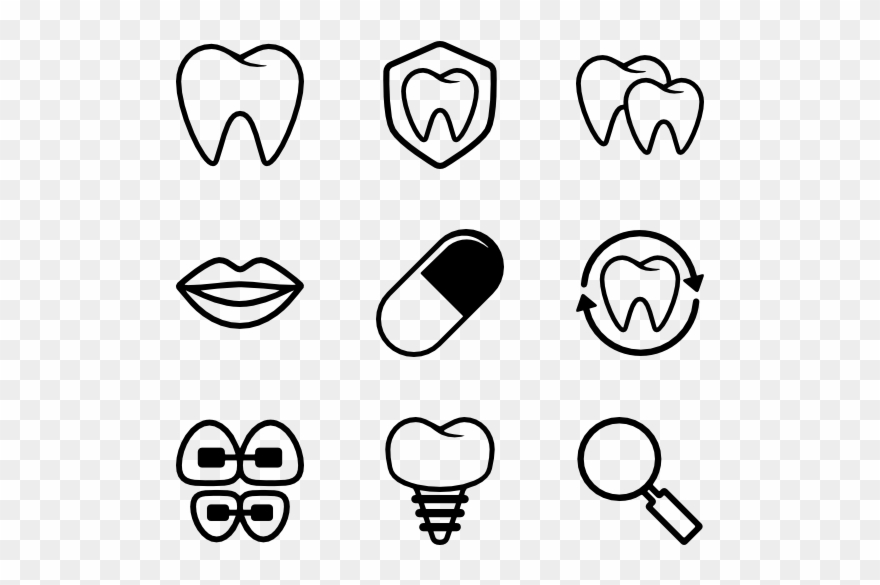 Dental Icons Acur Lunamedia Co - Dentist Icons Clipart