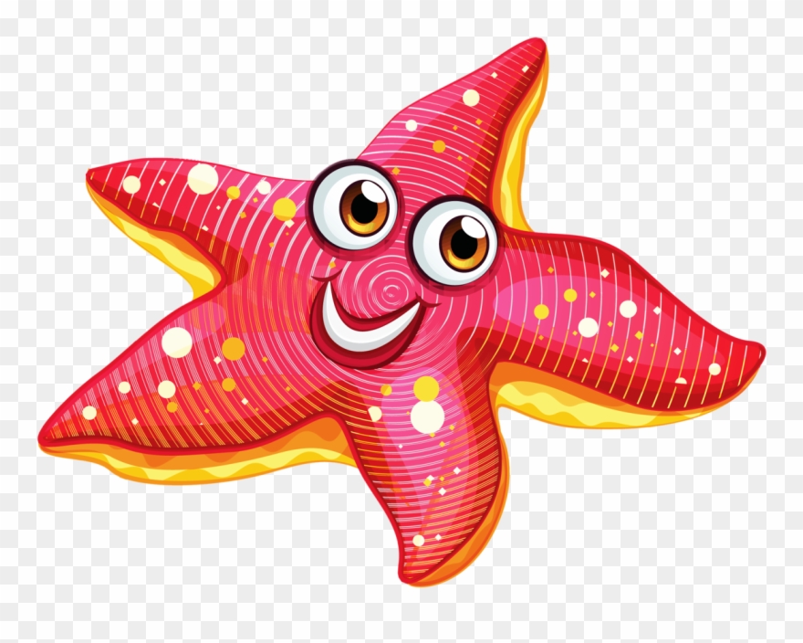 Ch B Fishing Cartoons Pinterest Clip Art - Estrella De Mar Animado - Png Download