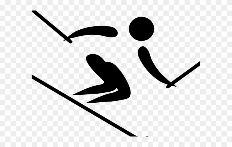 Ski Clipart Downhill Ski - Alpine Skiing - Png Download