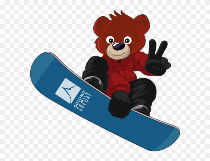 Snowboarding Dolomit Family Resort - Snowboarding Clipart