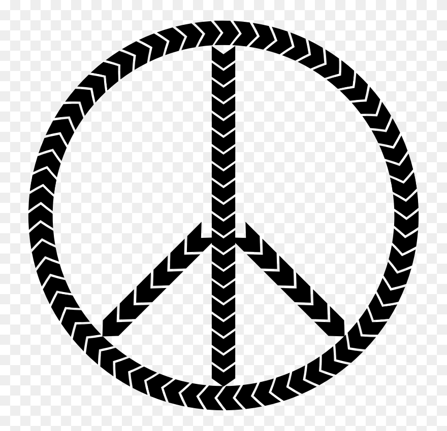 Tread Tire Peace Symbols State Of The Union - Clip Art Peace Sign Png Transparent Png