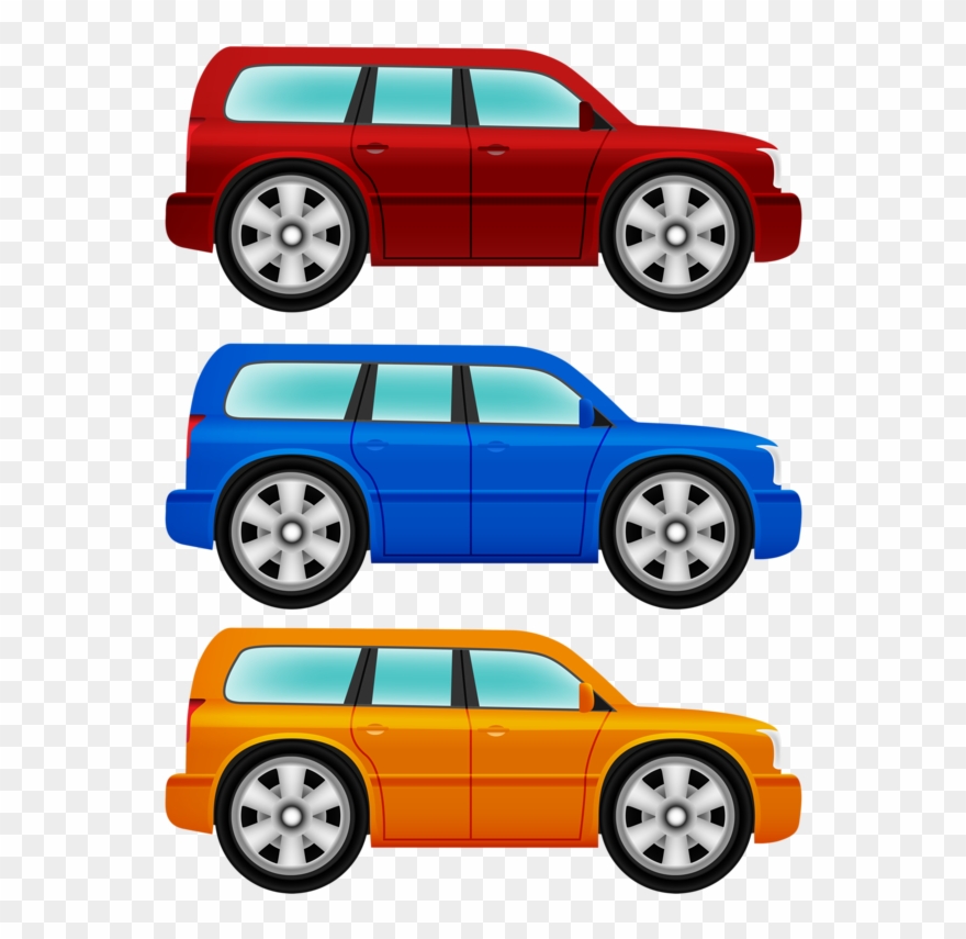 Фотки Art Transportation, Transport Routier, Art Clipart, - 3 Cars Clipart - Png Download