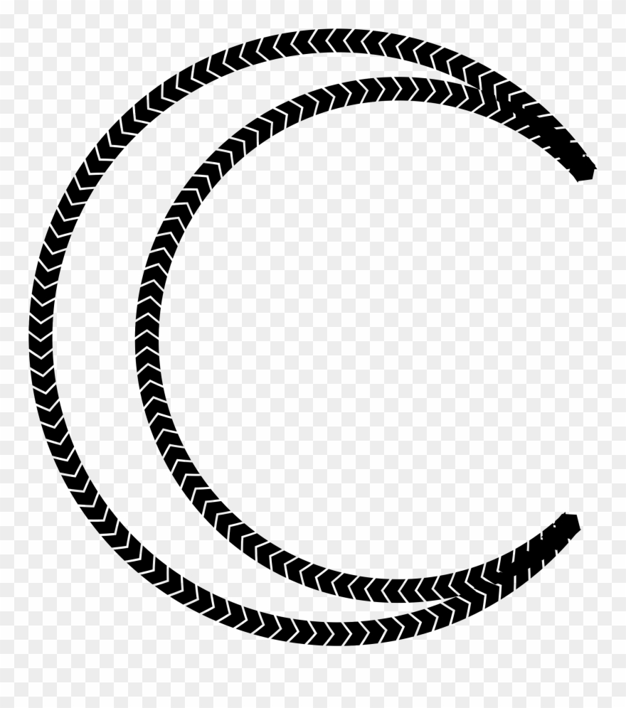 Necklace Tire Jewellery Bracelet Tread - Circle Tire Track Clipart - Png Download