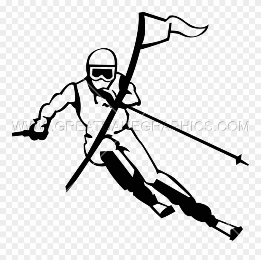 Skier Drawing At Getdrawings Com Free For - Drawing Clipart