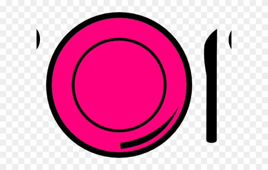 Diner Clipart Pink - Circle - Png Download
