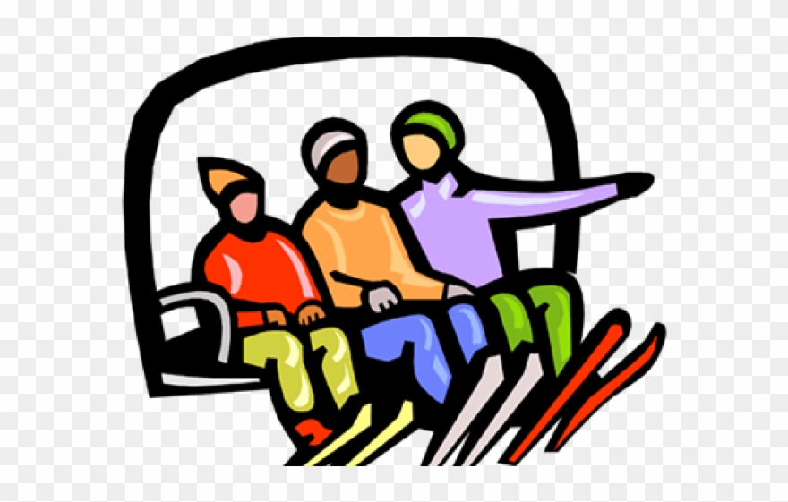 Skiing Clipart Transparent - Ski Lift Clip Art - Png Download