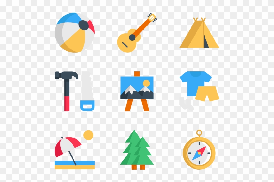 Banner Black And White Camp Svg - Summer Camp Icon Clipart