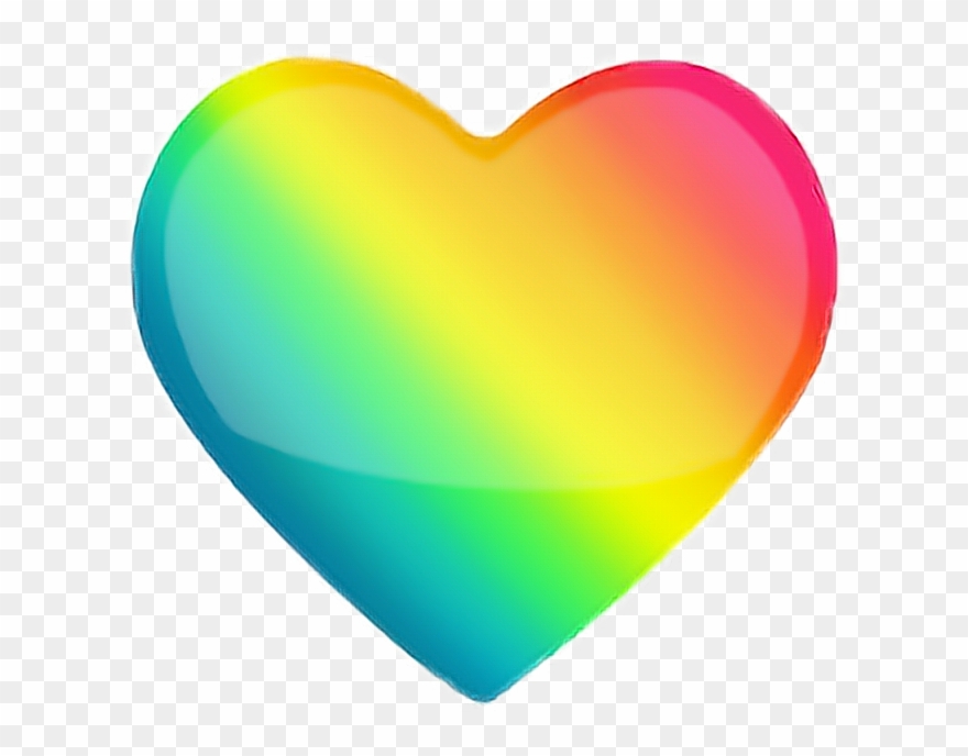 Herz Heart Rainbow Regenbogen Regenbogenherz Freetoedit - Regenbogen Herz Clipart Png Transparent Png