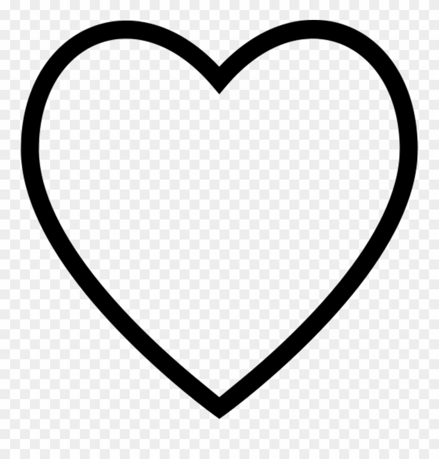 Heart Herz Symbol Symbole Black White Blackheart Freeto - Black And White Love Logo Clipart