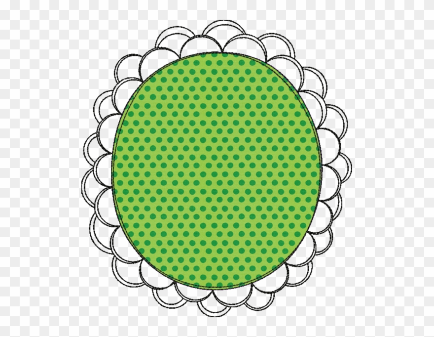 Der Stickbär - Keepsakequilting White Green Dots Fabric Clipart