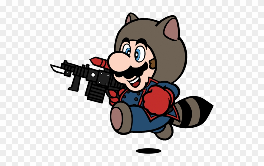 Rocket Raccoon Clipart Transparent - Nintendo Series 1 Super Mario Bros. Mario Tanuki Mini - Png Download