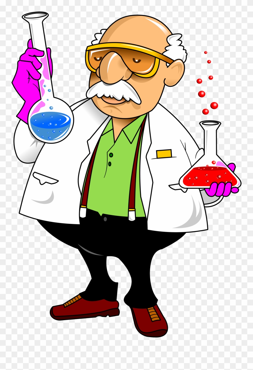 Laboratory Cartoon Science Experiment Transprent Png - Chemistry Teacher Clipart